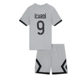 Baby Fußballbekleidung Paris Saint-Germain Mauro Icardi #9 Auswärtstrikot 2022-23 Kurzarm (+ kurze hosen)